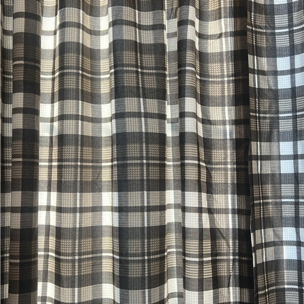 Plaid curtains